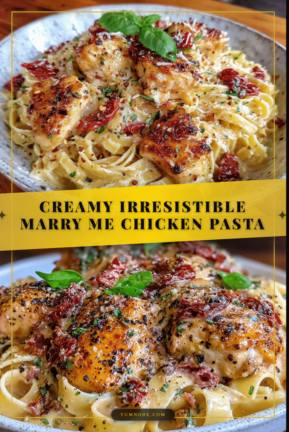 creamy marry me chicken pasta recipe