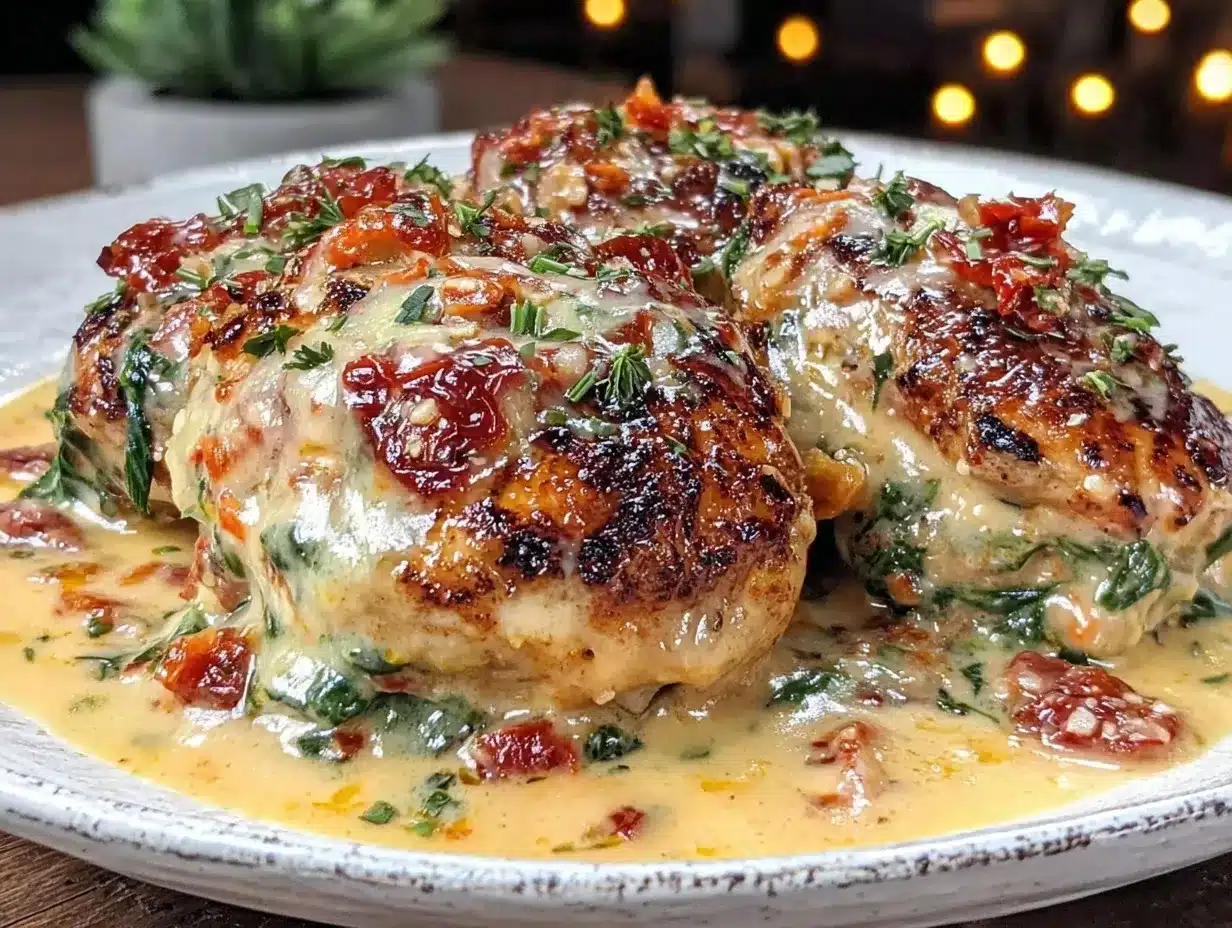 creamy marry me chicken tuscan preparation steps