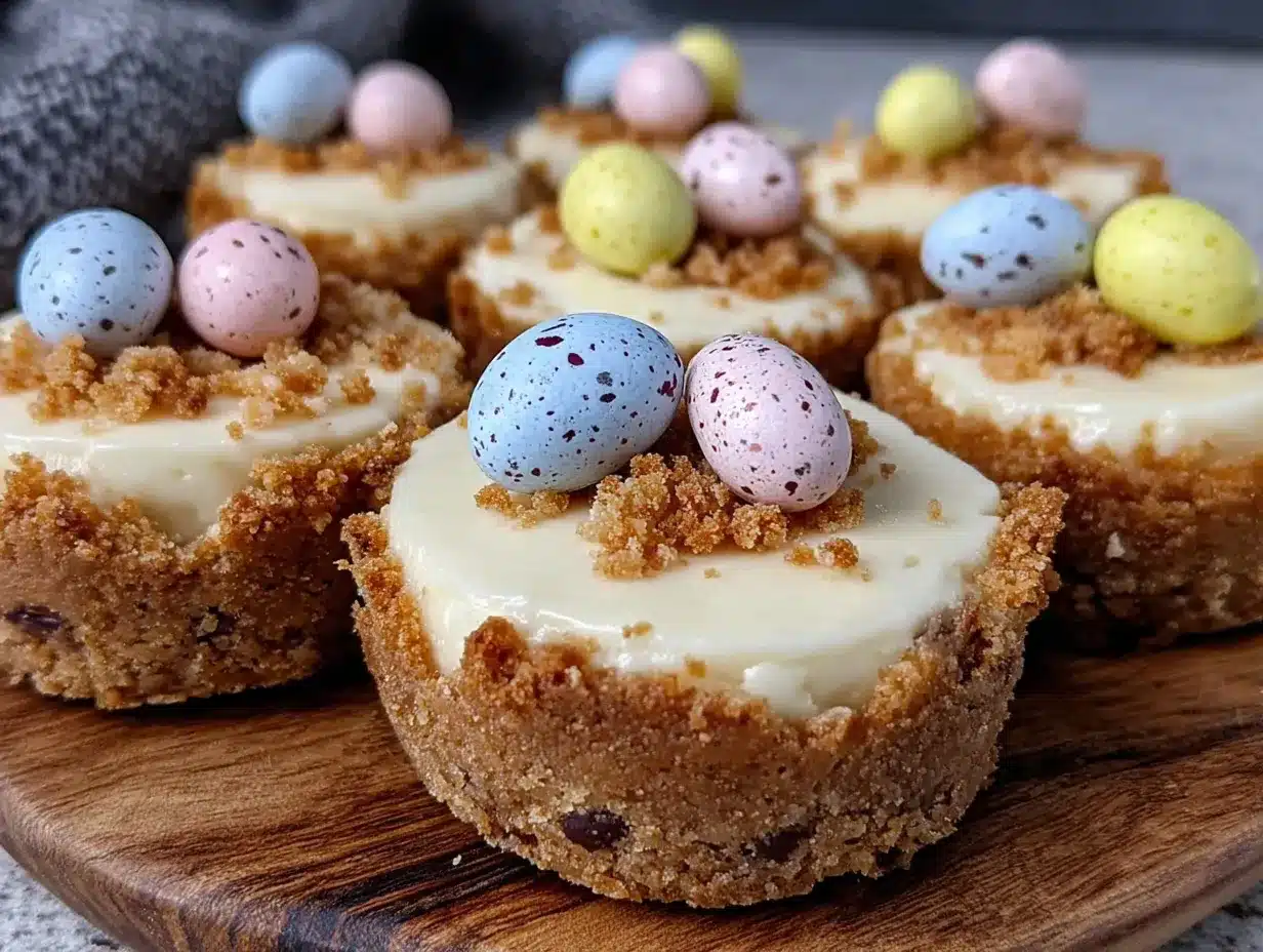 creamy mini cheesecake eggs preparation steps