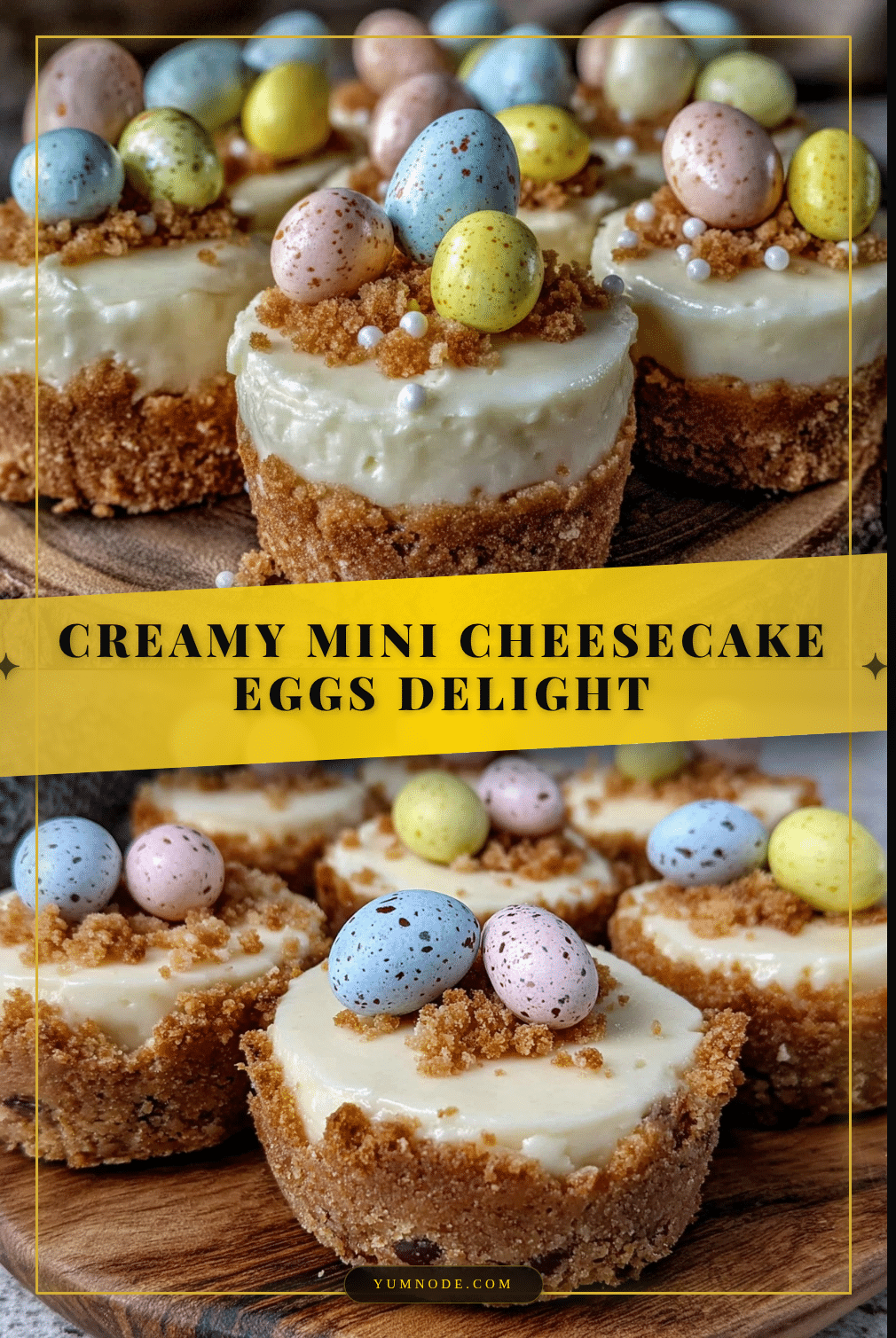 creamy mini cheesecake eggs recipe