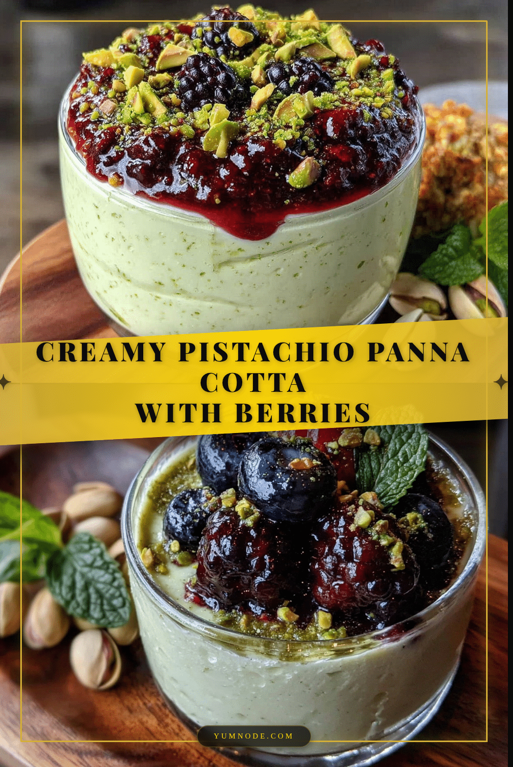 creamy pistachio panna cotta recipe