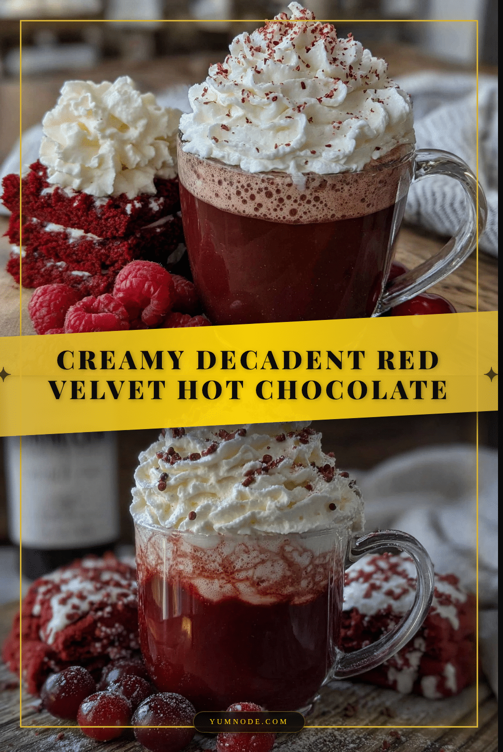 creamy red velvet hot chocolate recipe