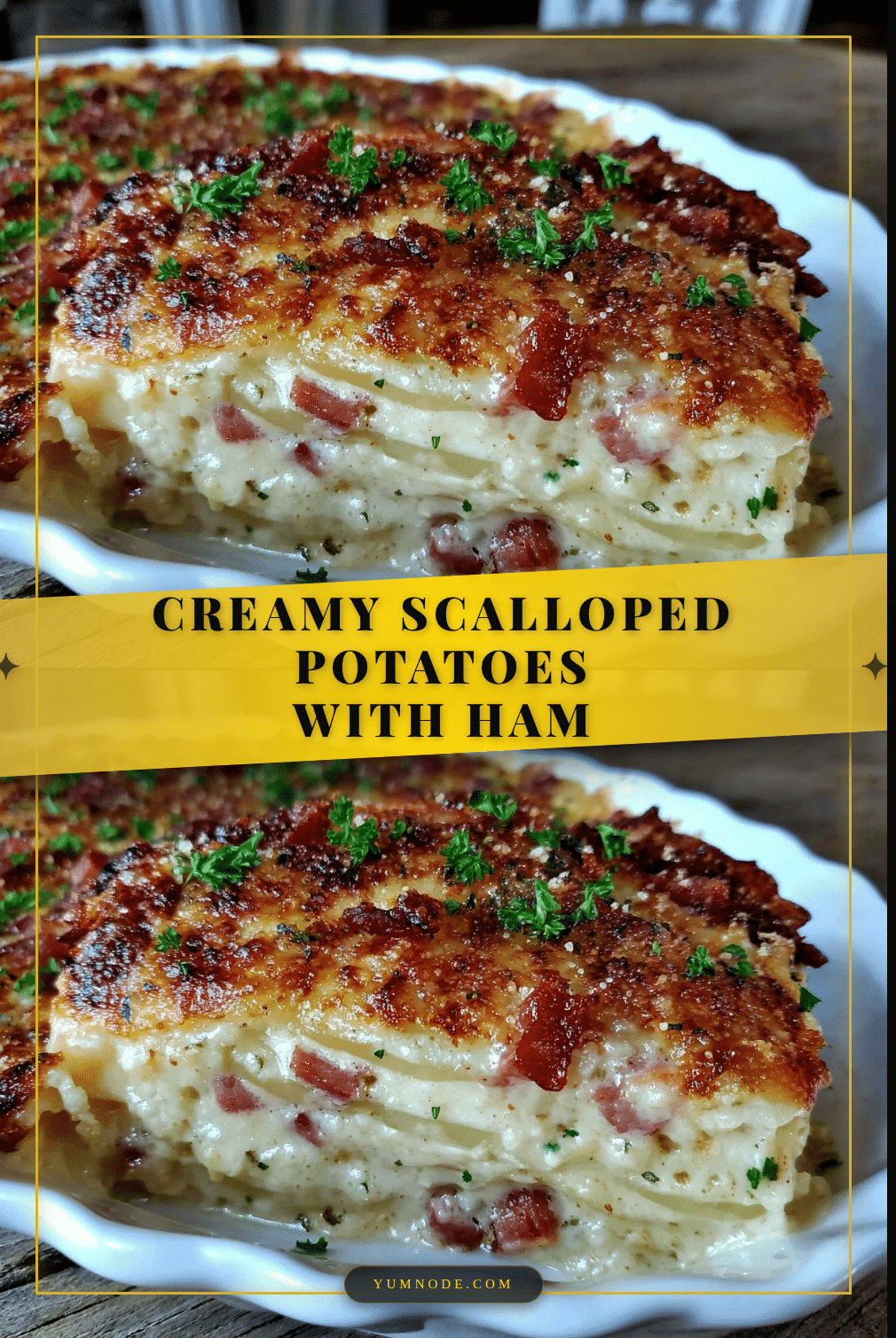 creamy scalloped potatoes with ham recipe
