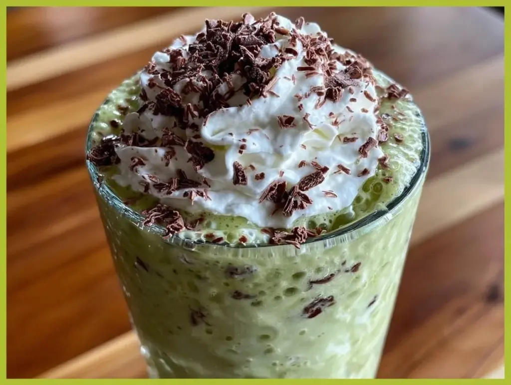 creamy shamrock shake copycat recipe - featured image