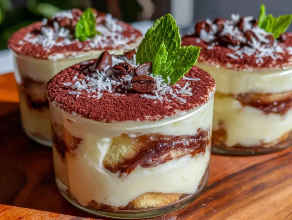 creamy tiramisu trifle - featured image