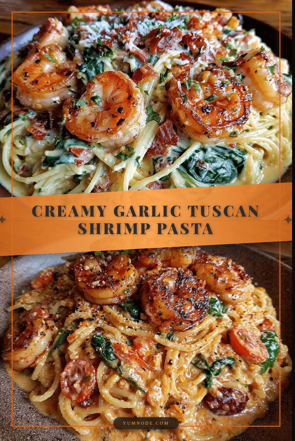 creamy tuscan shrimp pasta recipe