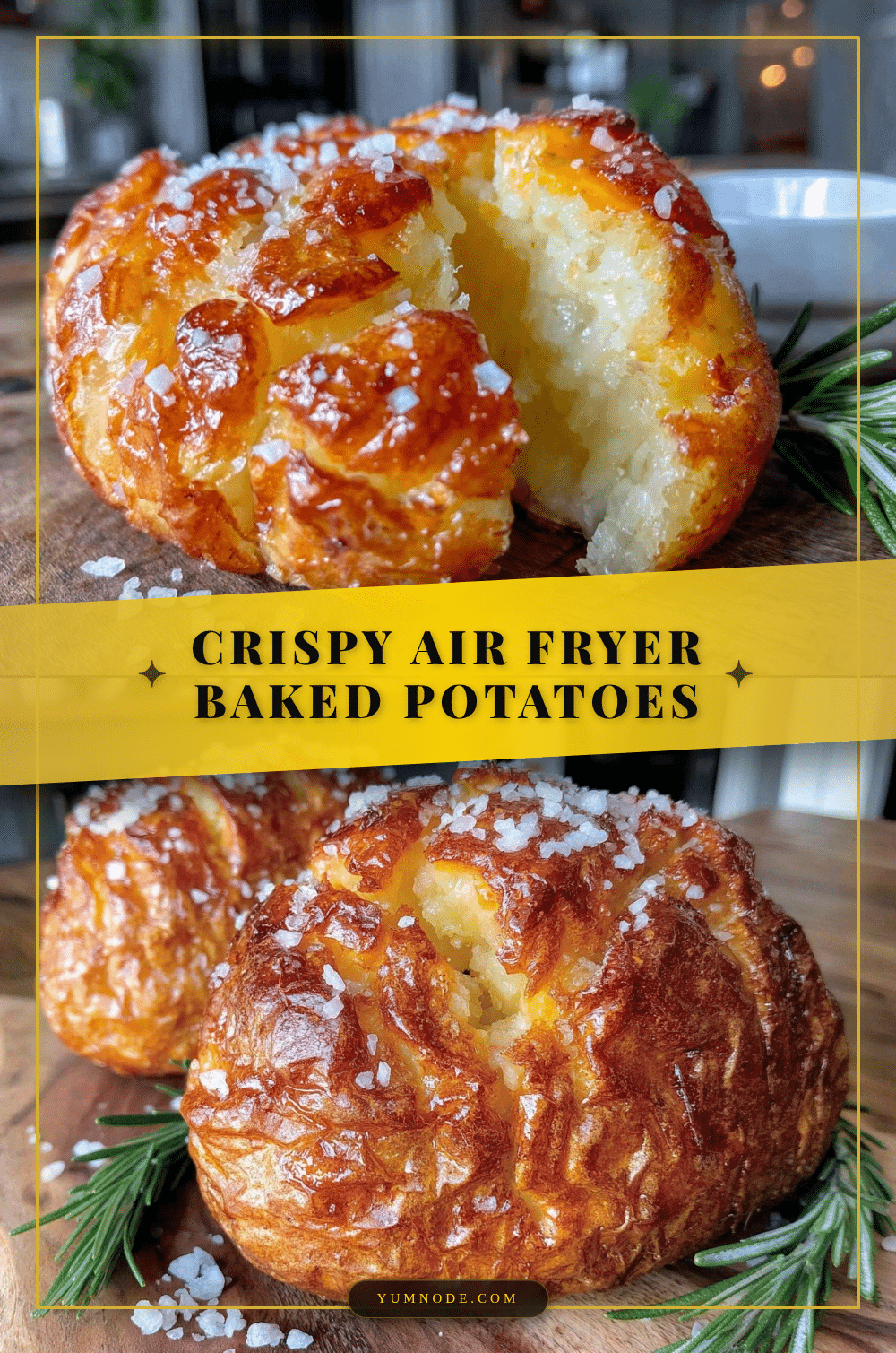 crispy air fryer baked potatoes recipe