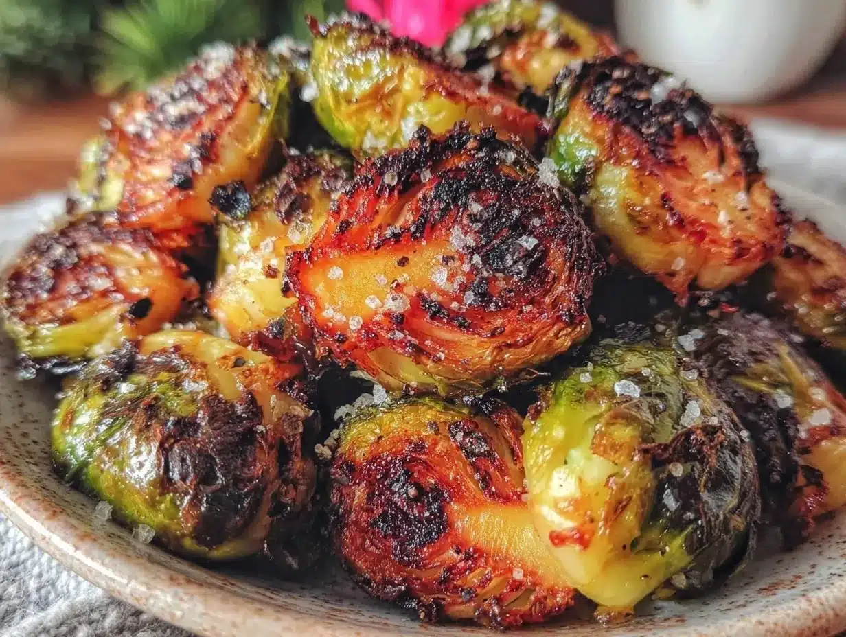 crispy air fryer brussels sprouts preparation steps