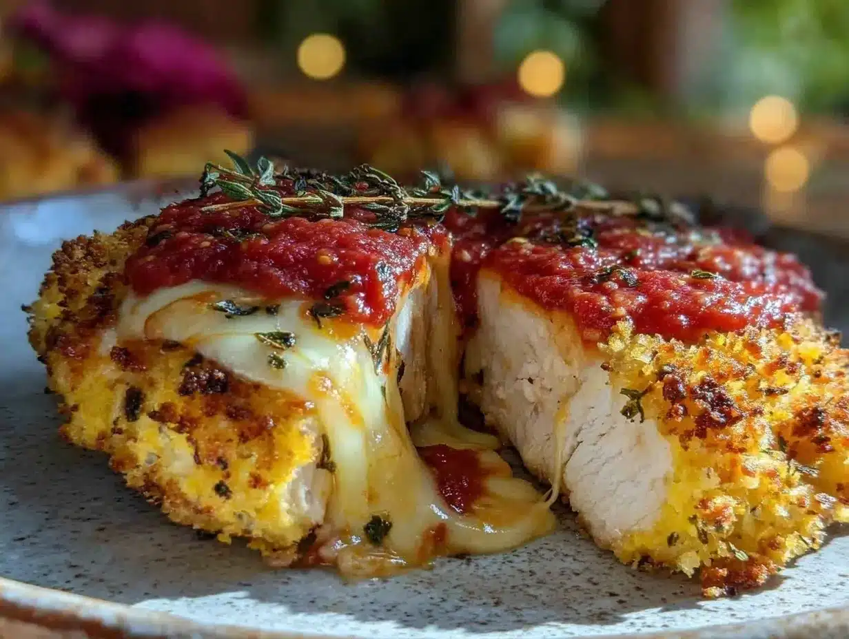 crispy air fryer chicken parmesan preparation steps
