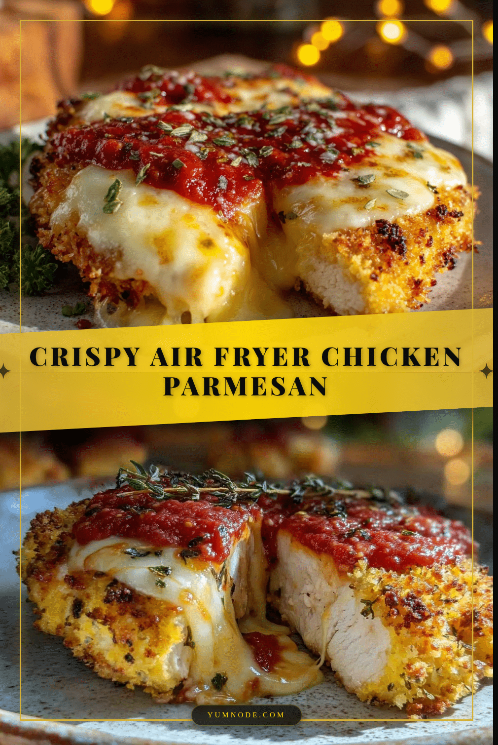 crispy air fryer chicken parmesan recipe