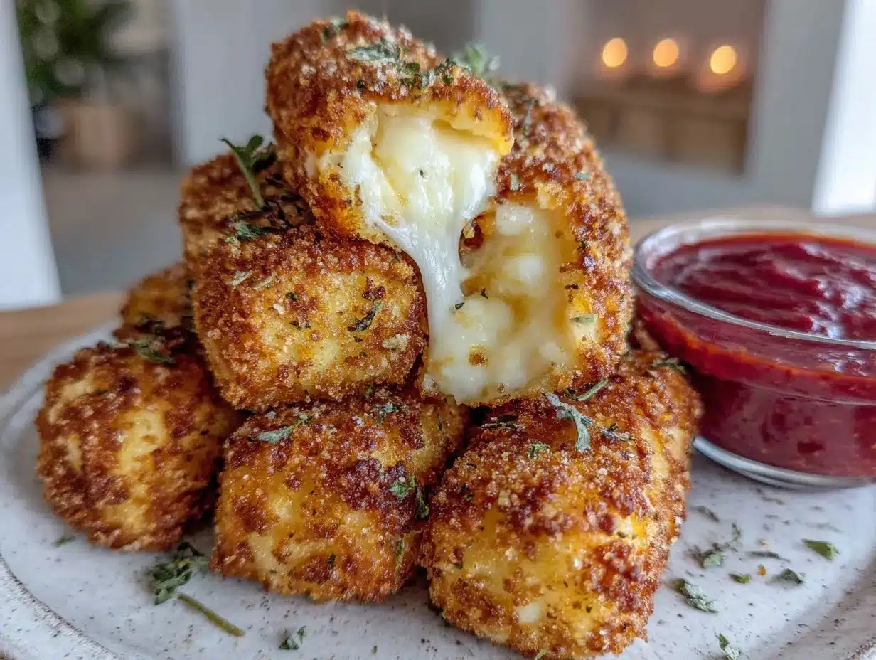 crispy air fryer mozzarella sticks preparation steps