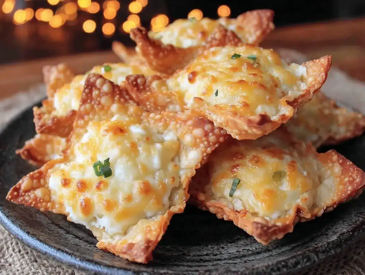 crispy baked cream cheese rangoons preparation steps