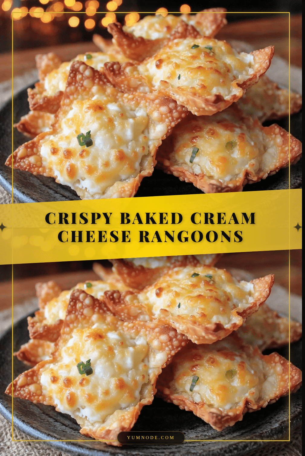 crispy baked cream cheese rangoons recipe