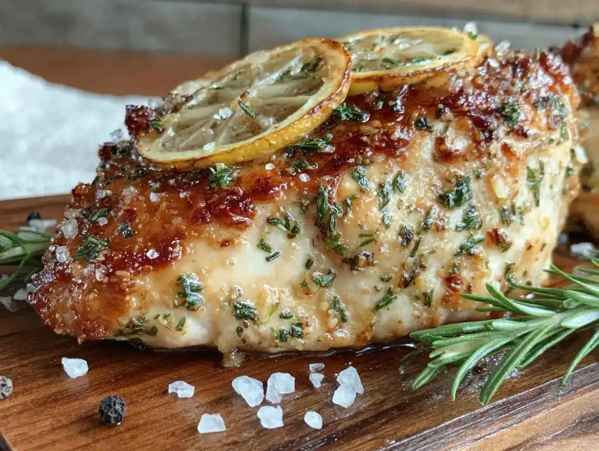 crispy baked lemon herb chicken breast preparation steps
