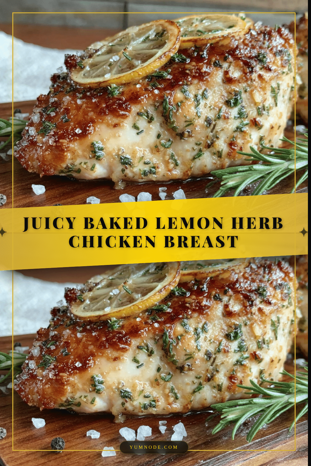 crispy baked lemon herb chicken breast recipe