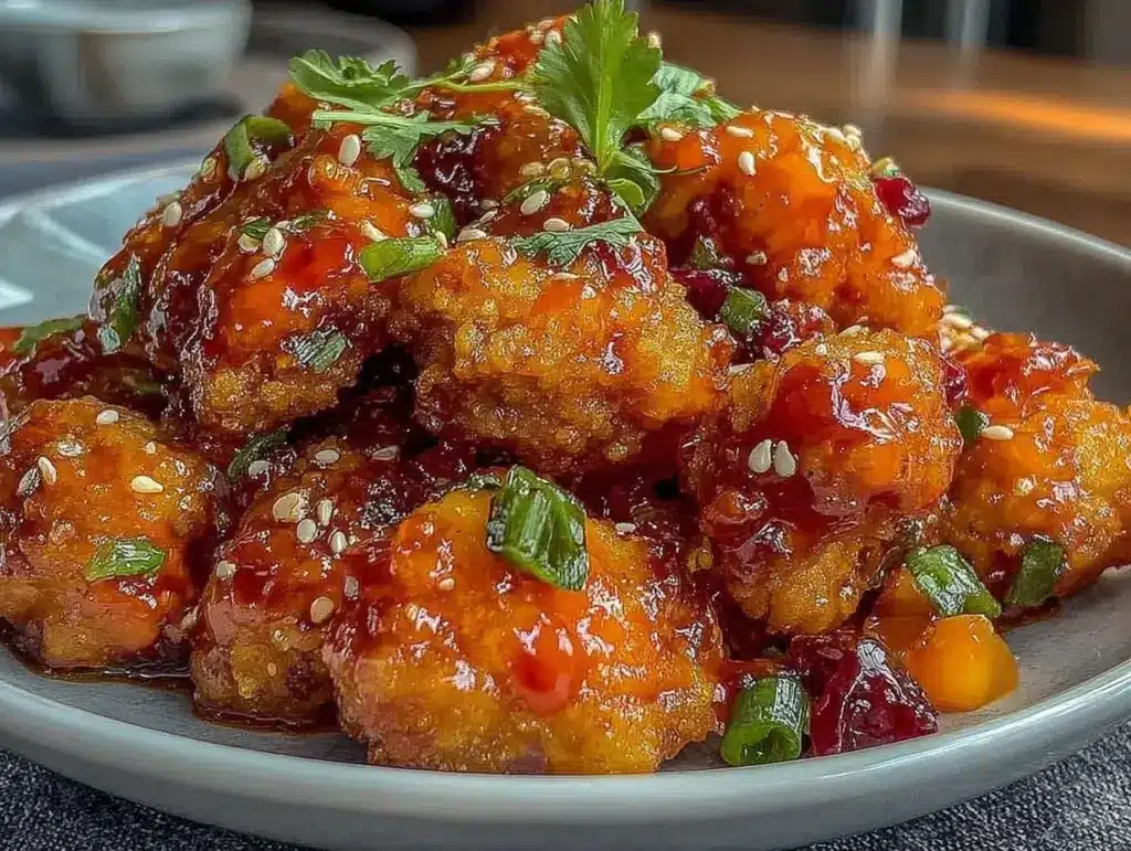 crispy bang bang chicken - featured image
