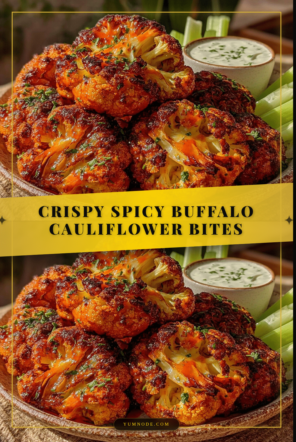 crispy buffalo cauliflower bites recipe