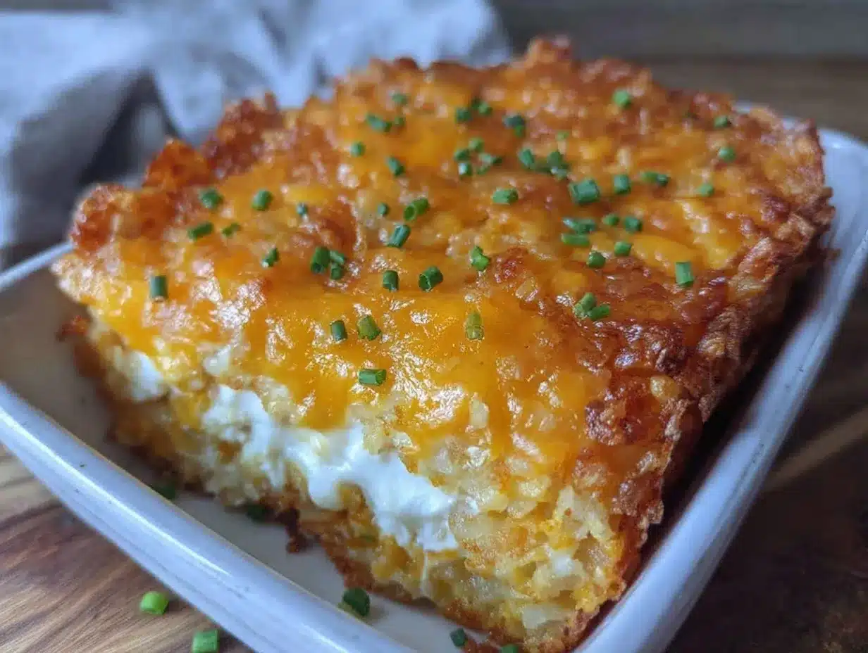 crispy cheesy hash brown casserole preparation steps