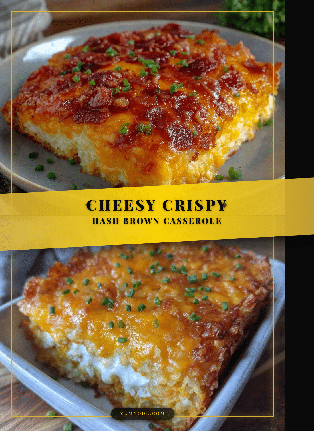 crispy cheesy hash brown casserole recipe