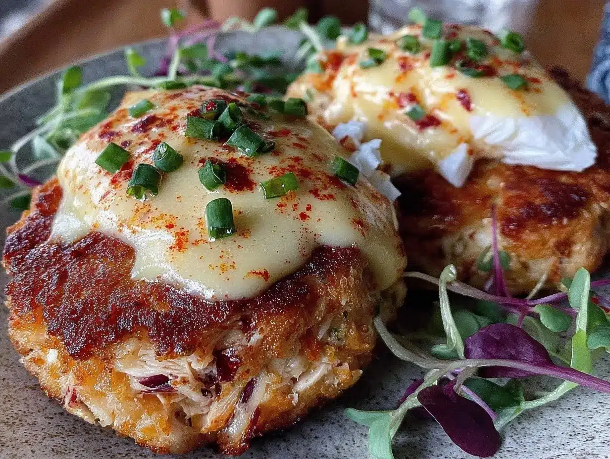 crispy crab cake benedict preparation steps