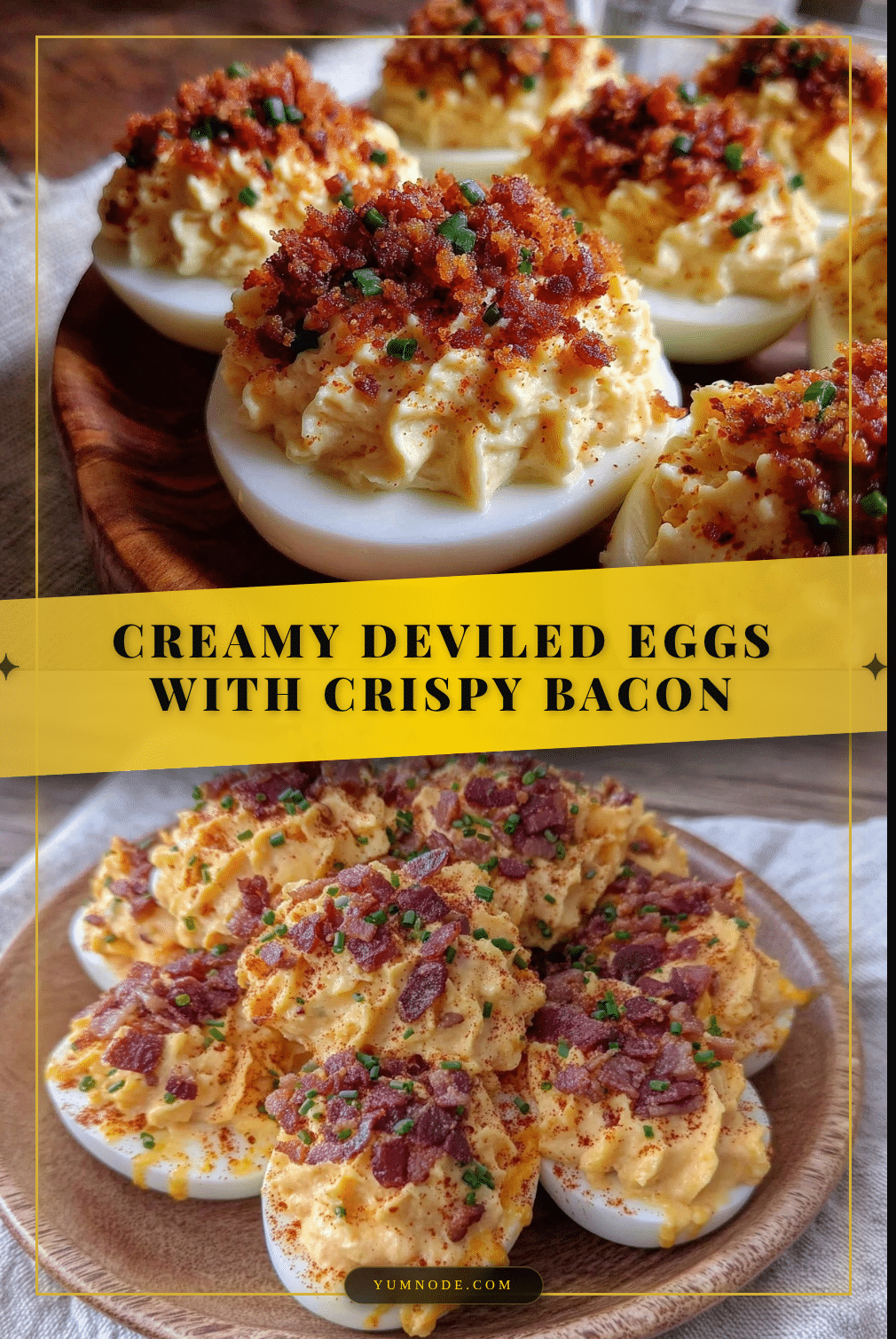 crispy deviled eggs with bacon recipe