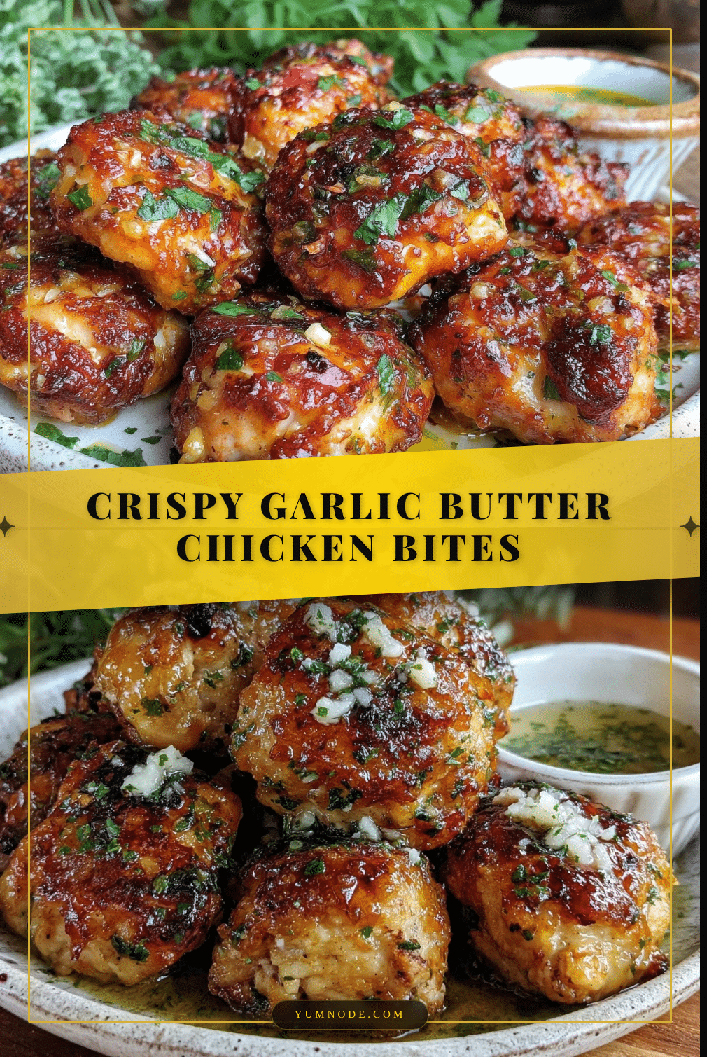 crispy garlic butter chicken bites recipe