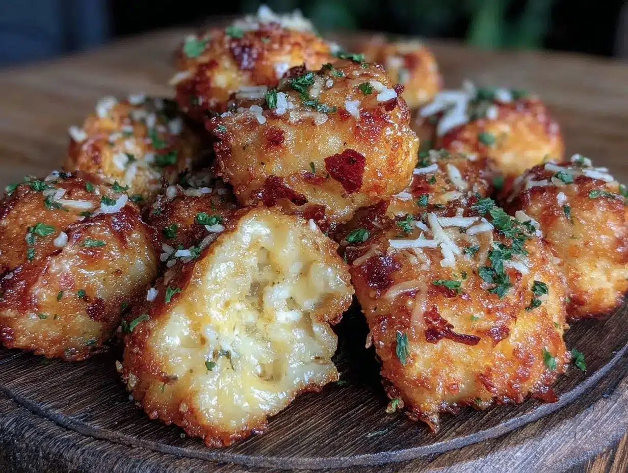 crispy garlic parmesan chicken bites preparation steps