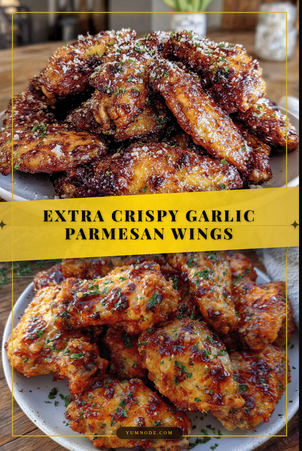 crispy garlic parmesan wings recipe