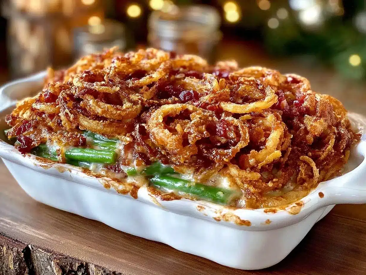 crispy green bean casserole preparation steps
