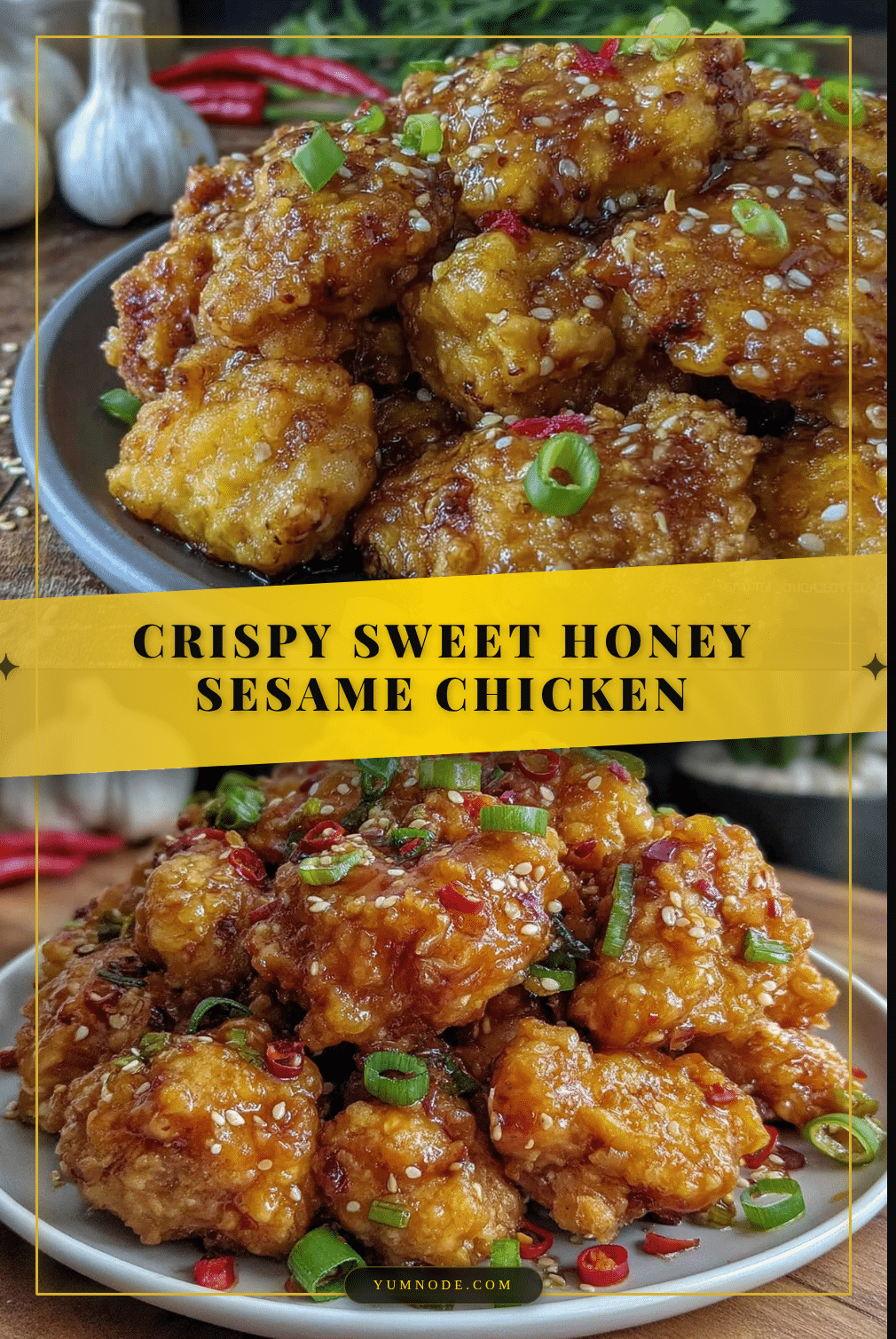 crispy honey sesame chicken recipe