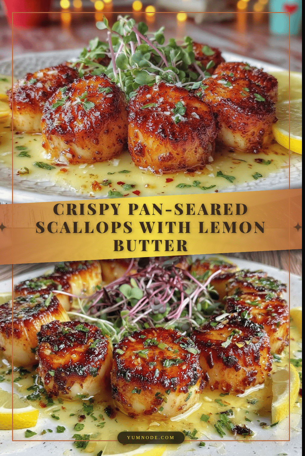 crispy pan-seared scallops recipe