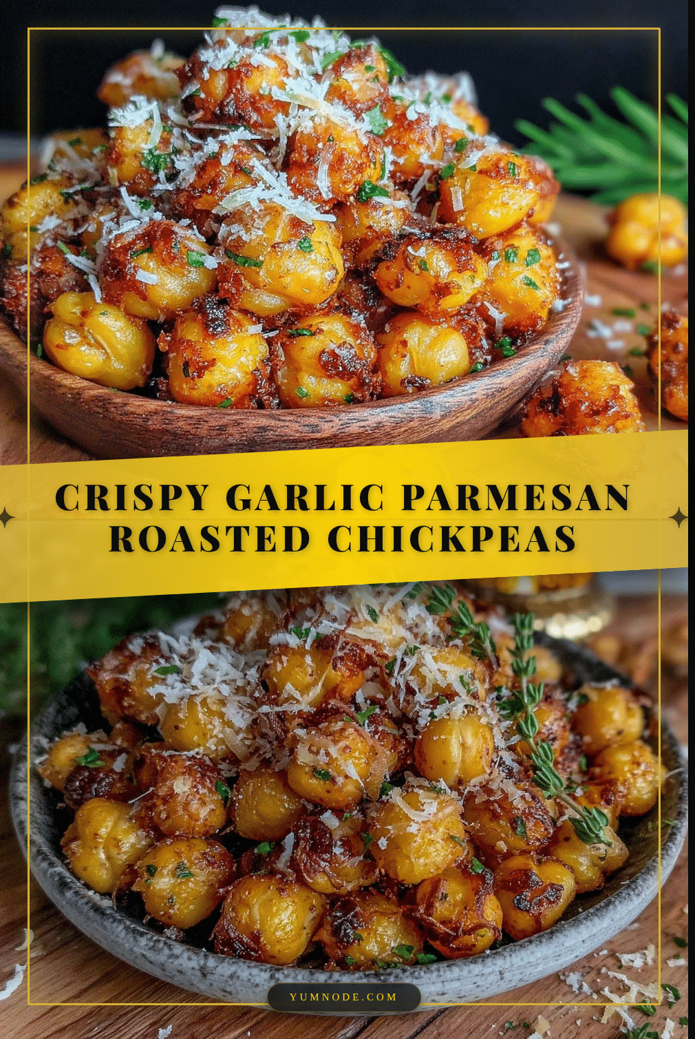 crispy parmesan garlic roasted chickpeas recipe
