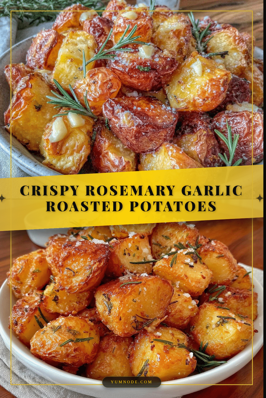 crispy rosemary garlic roasted potatoes recipe