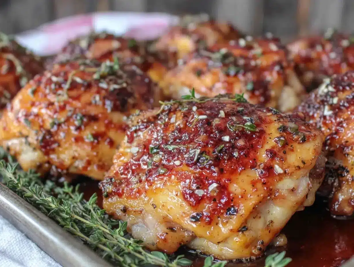 crispy sheet pan honey garlic chicken preparation steps