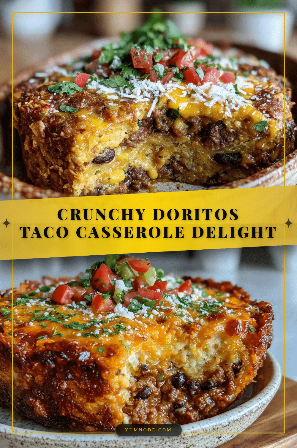 crispy taco casserole with doritos crust recipe