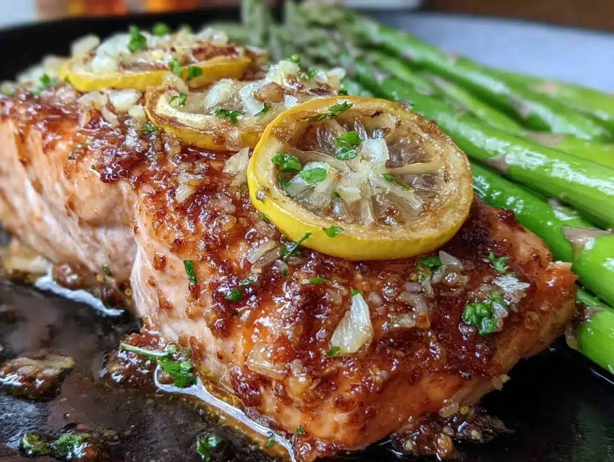 easy crispy lemon garlic salmon preparation steps