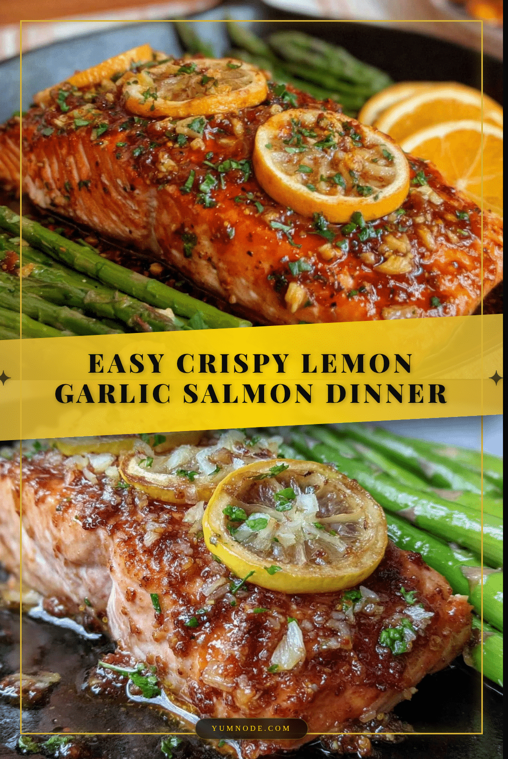 easy crispy lemon garlic salmon recipe