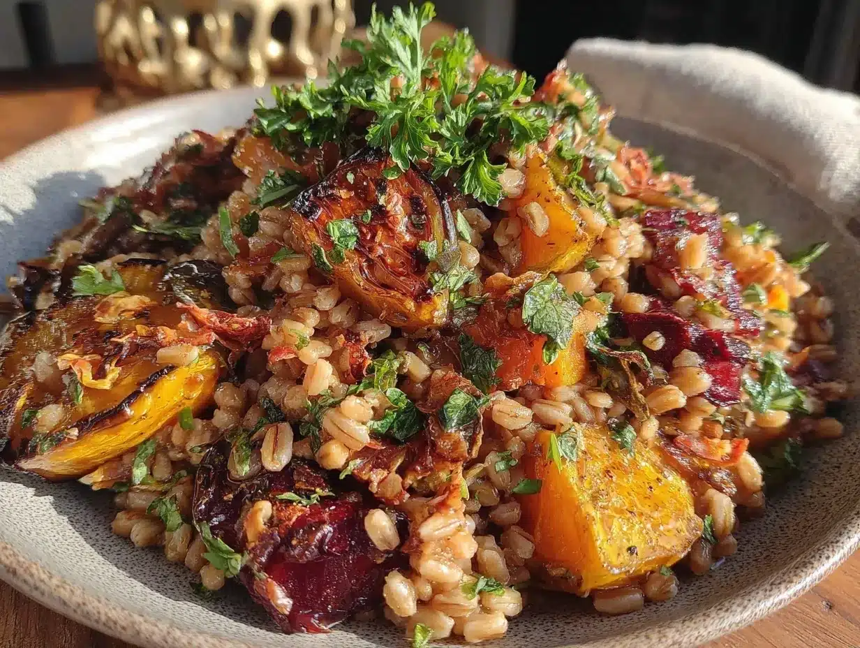 easy farro salad preparation steps