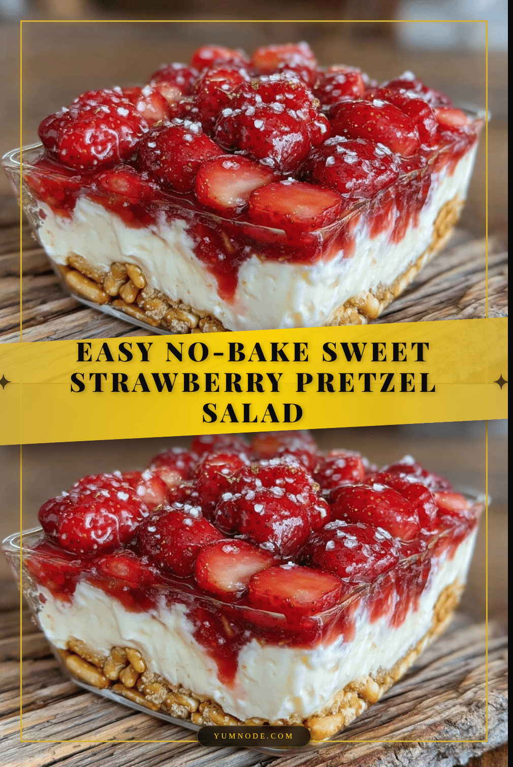 easy no bake strawberry pretzel salad recipe
