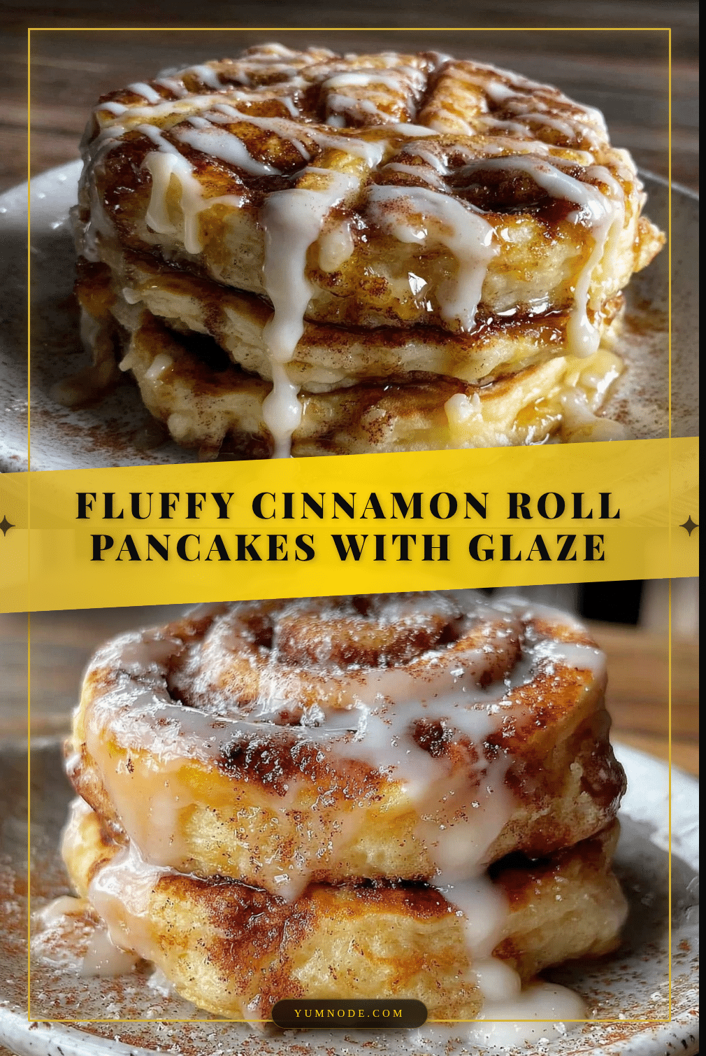 fluffy cinnamon roll pancakes recipe