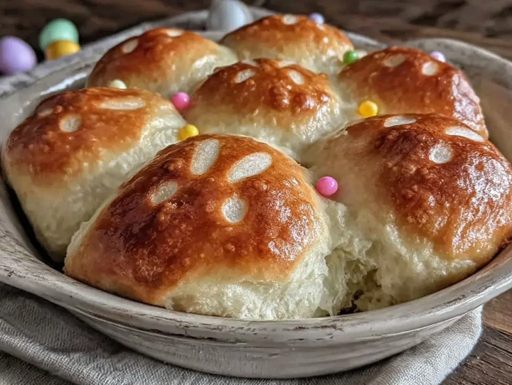 Fluffy Easter Bunny Dinner Rolls - featured image