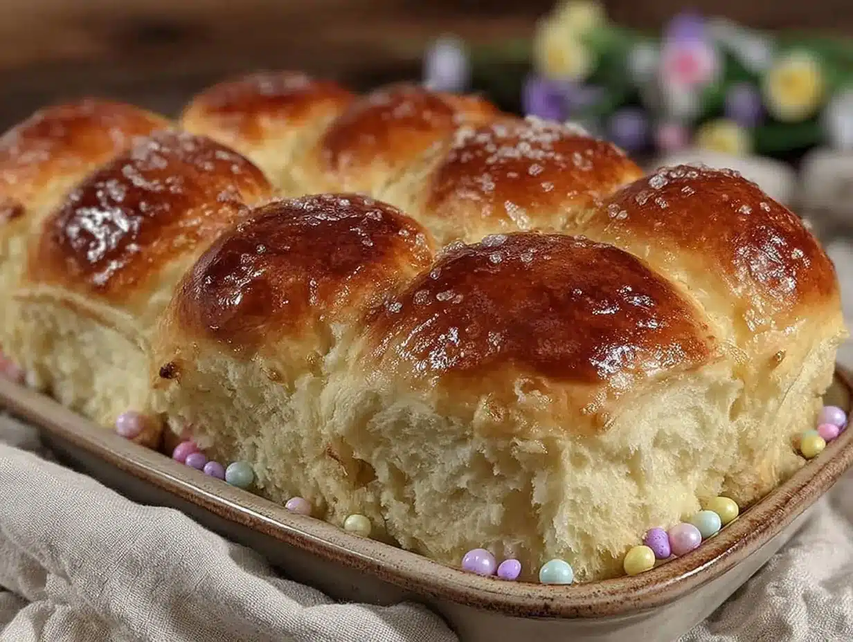 Fluffy Easter Bunny Dinner Rolls preparation steps