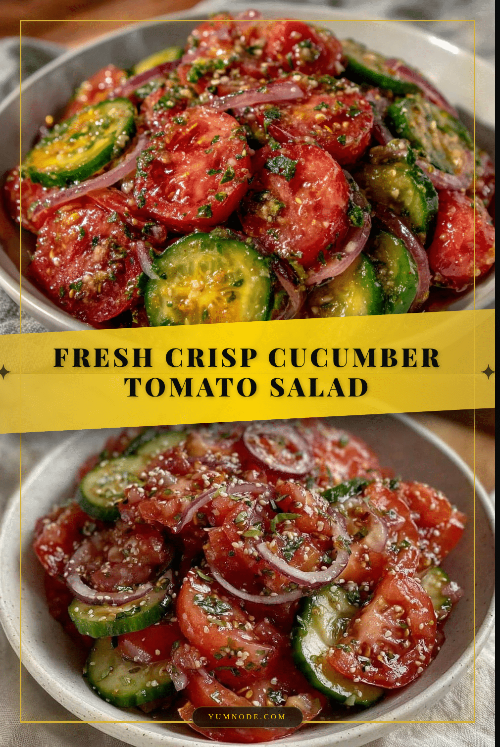 fresh cucumber tomato salad recipe