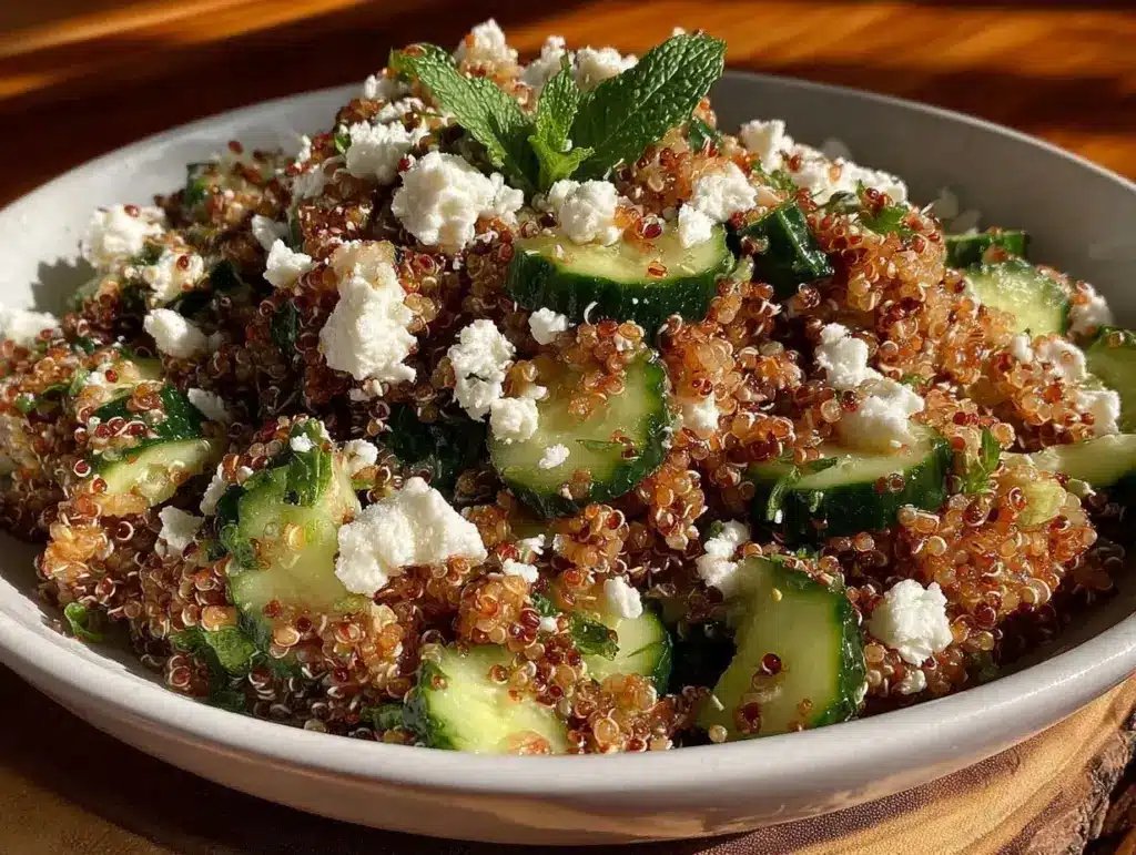 fresh quinoa salad - featured image