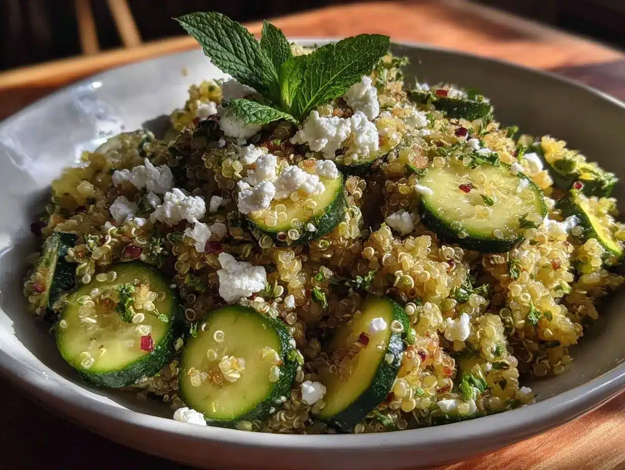 fresh quinoa salad preparation steps