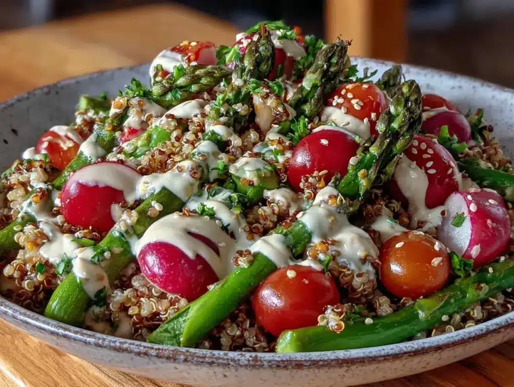 fresh spring grain bowl - featured image