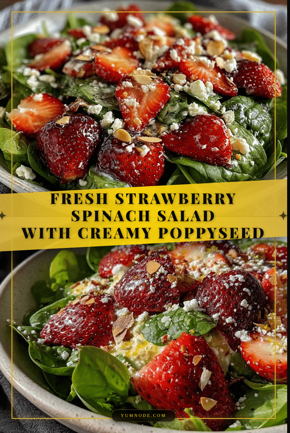 fresh strawberry spinach salad recipe