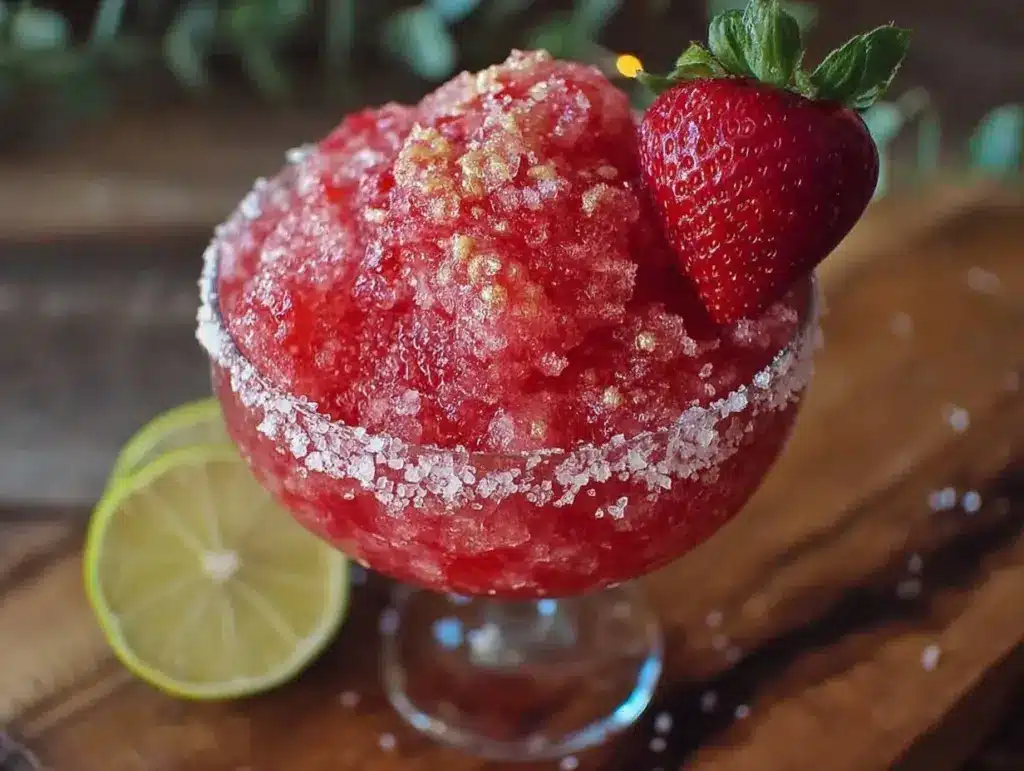 frozen strawberry margarita - featured image