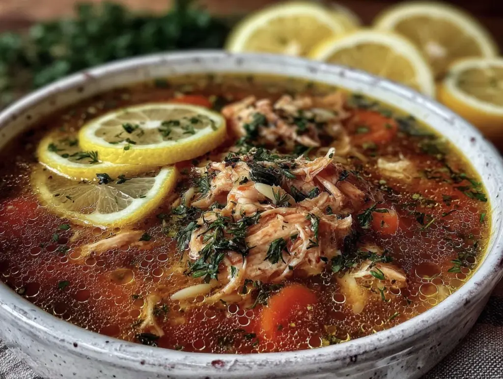 Greek lemon chicken soup - featured image