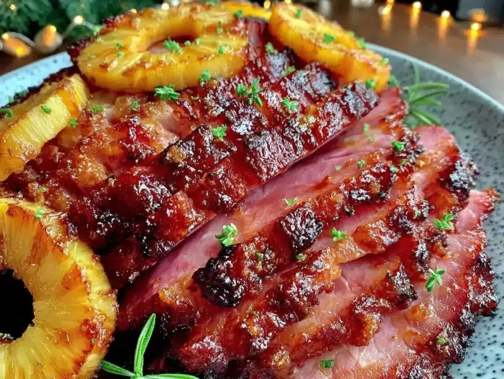 honey glazed ham recipe - featured image